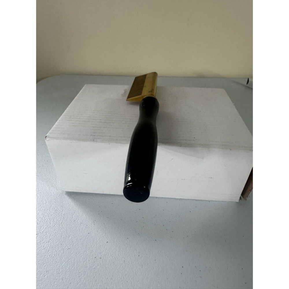 Vintage Annie Brass Hot Oil Hair Straightener Comb w/ Wood Handle - Picture 6 of 10
